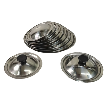 Capac din oțel inoxidabil pentru oală mică – capac metalic multifuncțional anti-deversare pentru supe și recipiente, capac plat, dimensiuni 23–26,7 cm
