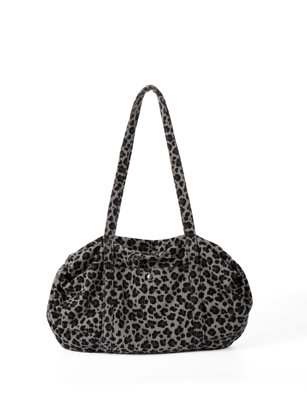 Tote torba velike kapacitete, korejskog stila za žene, leopard uzorak, retro, svestrana za nošenje u ruci i preko ramena