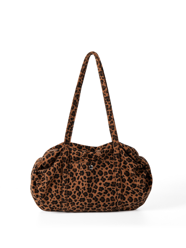 Tote torba velike kapacitete, korejskog stila za žene, leopard uzorak, retro, svestrana za nošenje u ruci i preko ramena