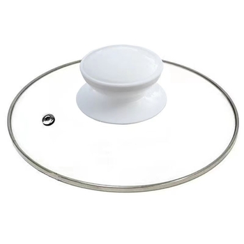 Capac din sticlă temperată pentru oală electrică, diametru 18 cm, design rață galbenă, pentru o persoană