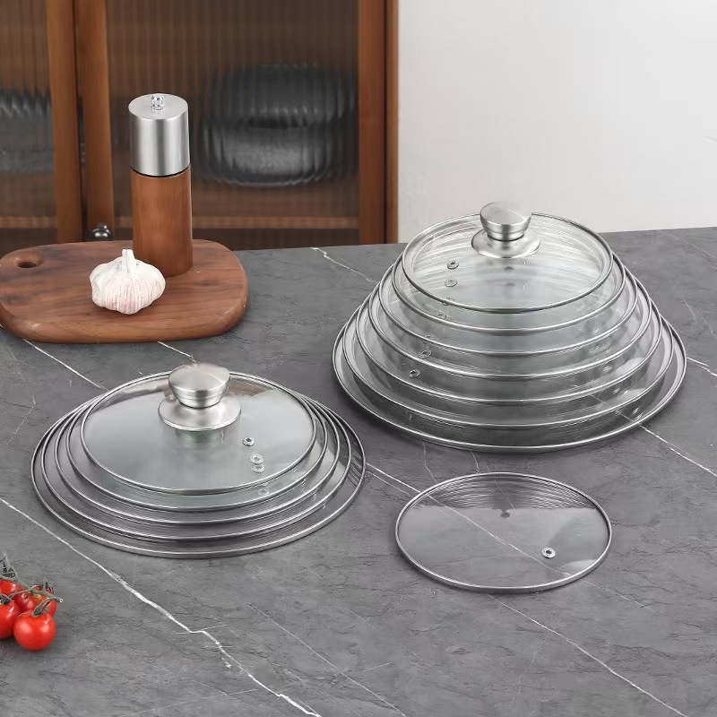 Capac din sticlă temperată pentru oală electrică, diametru 18 cm, design rață galbenă, pentru o persoană