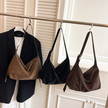 Ženska tote torba velikog kapaciteta s naramenicom, casual stil, 2025 jesen/zima, vintage inspiracija
