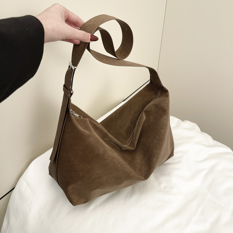 Ženska tote torba velikog kapaciteta s naramenicom, casual stil, 2025 jesen/zima, vintage inspiracija