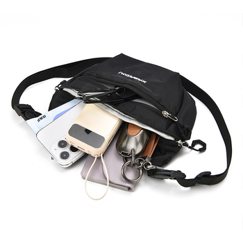 Ženska nylon crossbody torba, lagana i svakodnevna preko ramena, ovalnog oblika sa školjkastim dizajnom, vrhunske kvalitete, velika kapaciteta za svakodnevnu upotrebu i putovanja.