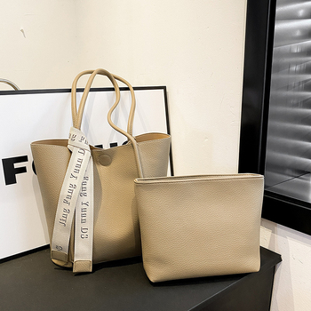 Tote torba velikog kapaciteta u korejskom stilu za žene, PU materijal, elegantna i svestrana