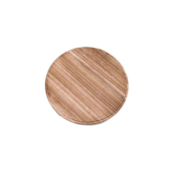 Cap din lemn pentru oală de lut, circular, stil retro, design gros