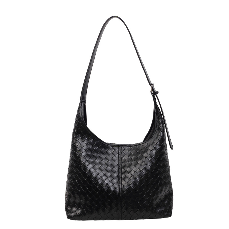 Ženska tkana tote torba, velika kapaciteta, retro casual stil, za rame, moderna i svestrana, ljeto 2025