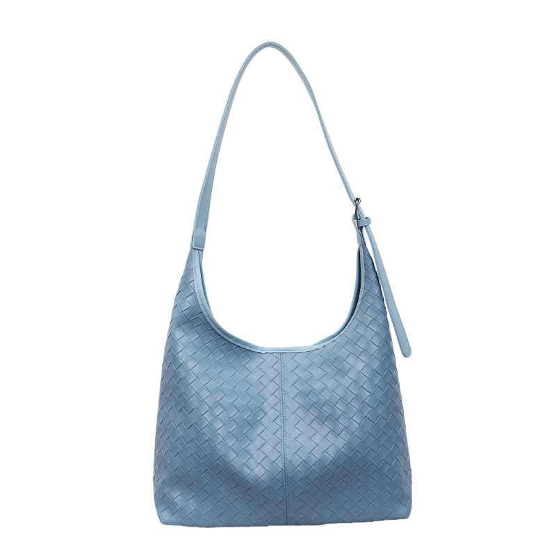 Ženska tkana tote torba, velika kapaciteta, retro casual stil, za rame, moderna i svestrana, ljeto 2025