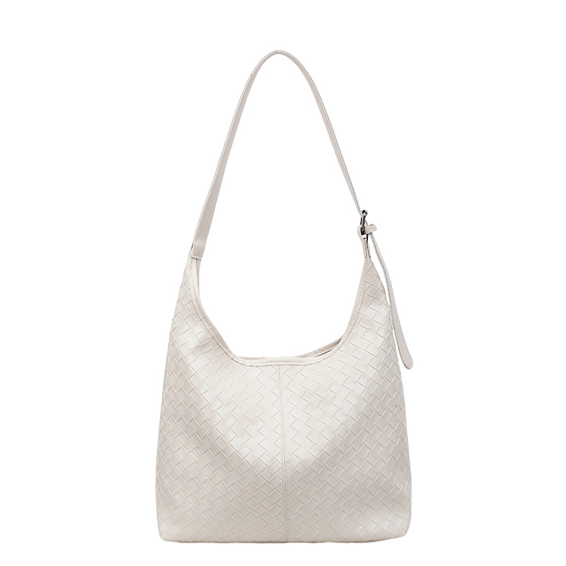 Ženska tkana tote torba, velika kapaciteta, retro casual stil, za rame, moderna i svestrana, ljeto 2025