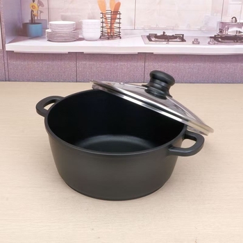 Oală specială pentru pot de pui, antiaderentă, din aliaj de aluminiu, oală pentru supă și tocană, compatibilă cu plite cu inducție și gaz, 2.1–3 L, pentru tăiței de orez și pot picant