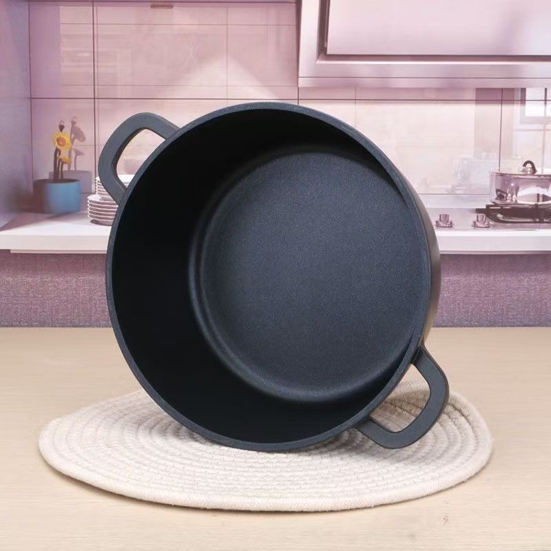 Oală specială pentru pot de pui, antiaderentă, din aliaj de aluminiu, oală pentru supă și tocană, compatibilă cu plite cu inducție și gaz, 2.1–3 L, pentru tăiței de orez și pot picant