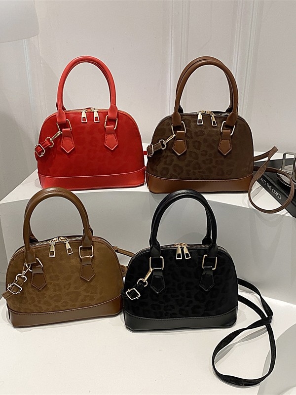 Zenska torbica s leopard printom, moda 2026, retro stil, velika kapaciteta, PU kožna torbica