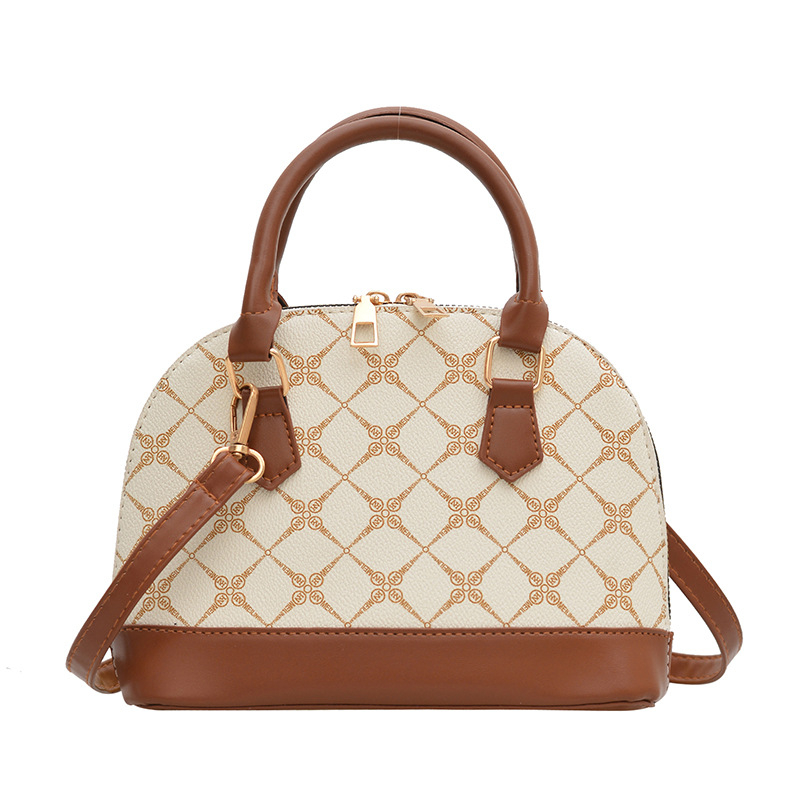 Ženska torbica u obliku školjke, vintage francuski stil, 2025 novi model, hongkonški stil, elegantna crossbody torbica