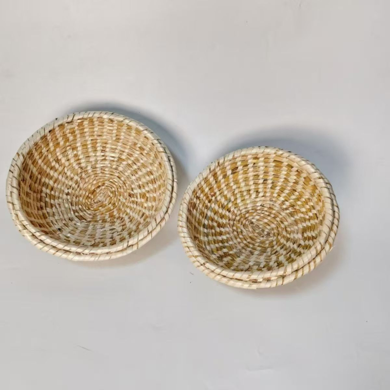 Cap de abur din pai natural, țesut manual, fără picuri