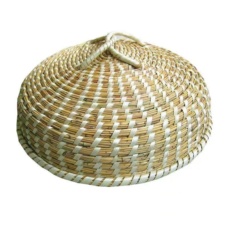 Cap de abur din pai natural, țesut manual, fără picuri