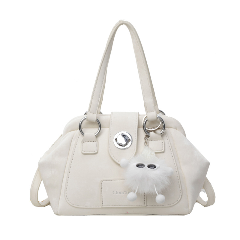 Srednje veličine ženska PU crossbody torba, oblik mušule, jednostavna jednobojna boja, gradski minimalistički dizajn, zatvaranje na zip, unutarnja pregrada sa džepom, poliester podstava, svakodnevna upotreba, proljeće 2026.
