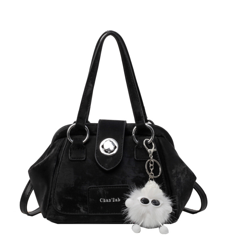 Srednje veličine ženska PU crossbody torba, oblik mušule, jednostavna jednobojna boja, gradski minimalistički dizajn, zatvaranje na zip, unutarnja pregrada sa džepom, poliester podstava, svakodnevna upotreba, proljeće 2026.