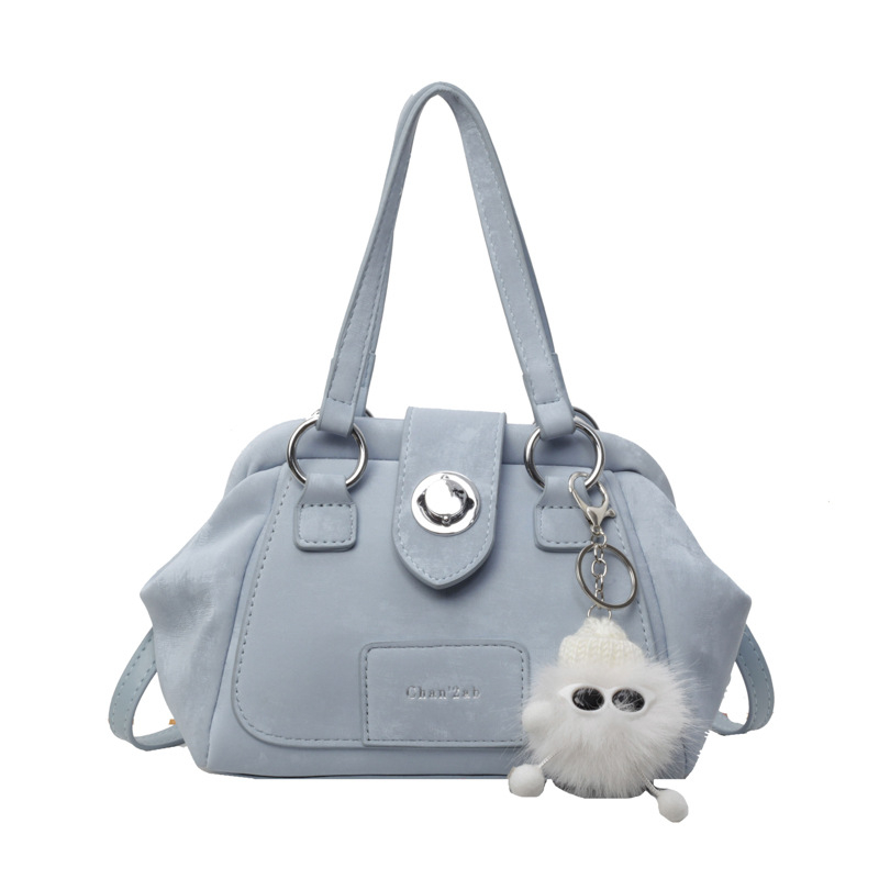 Srednje veličine ženska PU crossbody torba, oblik mušule, jednostavna jednobojna boja, gradski minimalistički dizajn, zatvaranje na zip, unutarnja pregrada sa džepom, poliester podstava, svakodnevna upotreba, proljeće 2026.