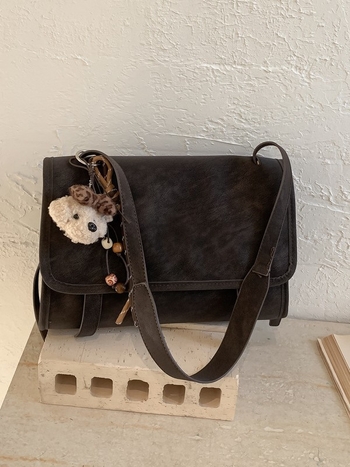Ženska torbica preko ramena od matirane kože, velika zapremina, retro casual stil, crossbody