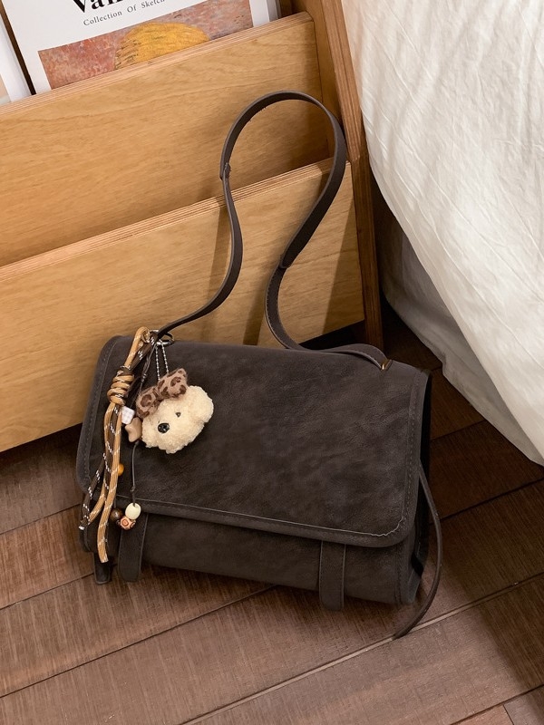 Ženska torbica preko ramena od matirane kože, velika zapremina, retro casual stil, crossbody