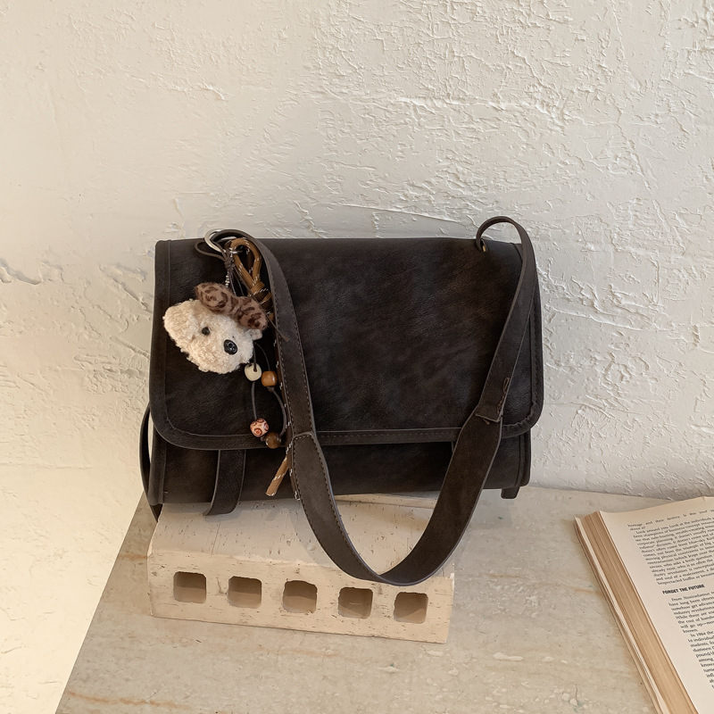 Ženska torbica preko ramena od matirane kože, velika zapremina, retro casual stil, crossbody