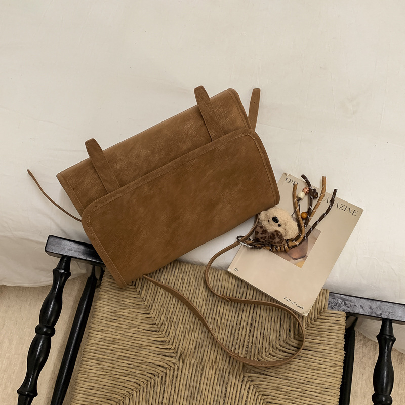 Ženska torbica preko ramena od matirane kože, velika zapremina, retro casual stil, crossbody
