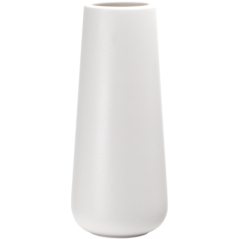 Vază ceramică cu glazură în model de fulg de zăpadă, sfoară din cânepă, decor nordic minimalist pentru flori uscate