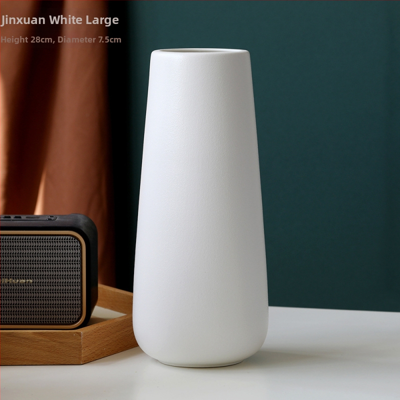 Vază ceramică cu glazură în model de fulg de zăpadă, sfoară din cânepă, decor nordic minimalist pentru flori uscate