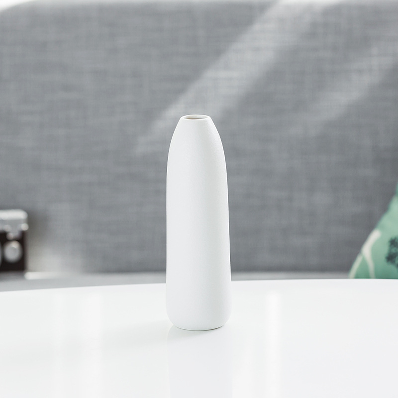 Vază ceramică cu glazură în model de fulg de zăpadă, sfoară din cânepă, decor nordic minimalist pentru flori uscate