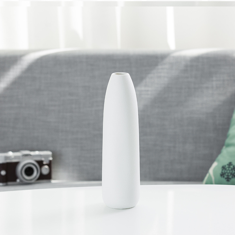 Vază ceramică cu glazură în model de fulg de zăpadă, sfoară din cânepă, decor nordic minimalist pentru flori uscate
