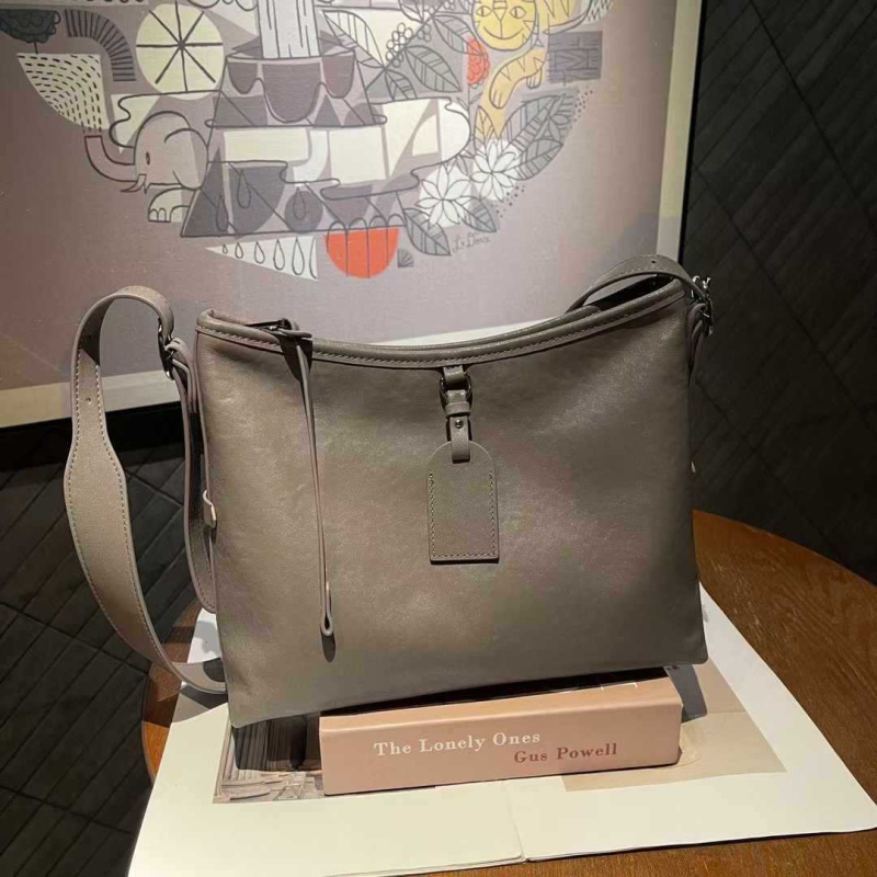 Ženska torba od prave kože, gornji sloj biljno obrađene kravlje kože, tote torba velike kapacitete, za rame ili crossbody, minimalistički stil