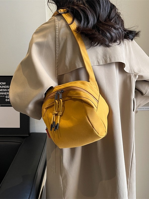 Ženska crossbody torba, jednostavna, minimalistički dizajn u obliku školjke, model 2024, velika kapaciteta, jednostruka naramenica