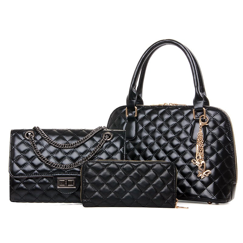 Ženski set od 3 torbi: majka-kći, torbe za rameno i crossbody, mala kvadratna PU torba, lagani luksuz