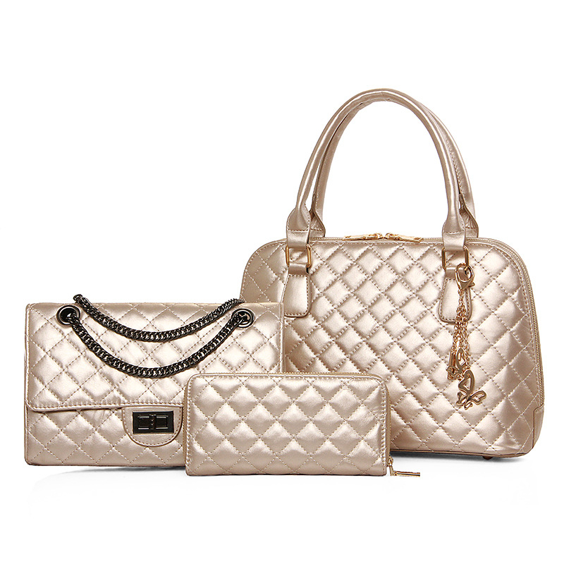 Ženski set od 3 torbi: majka-kći, torbe za rameno i crossbody, mala kvadratna PU torba, lagani luksuz
