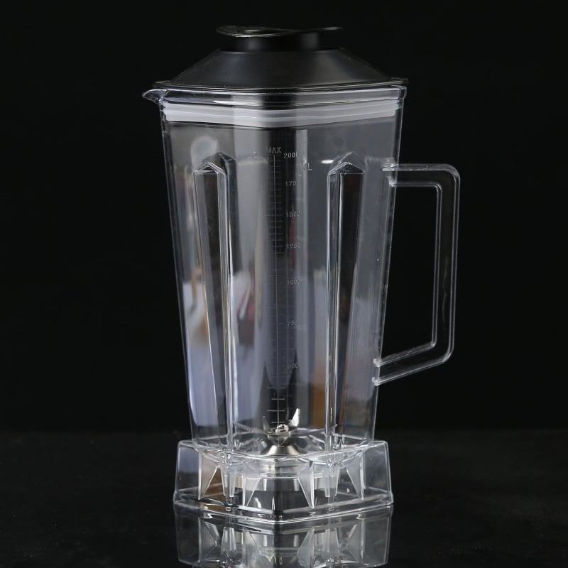 Set de cupe pentru blender de 2 litri, pentru uz comercial, cu cupă mare pentru lapte de soia, cupă pentru storcător și cupă din plastic pentru procesorul de alimente