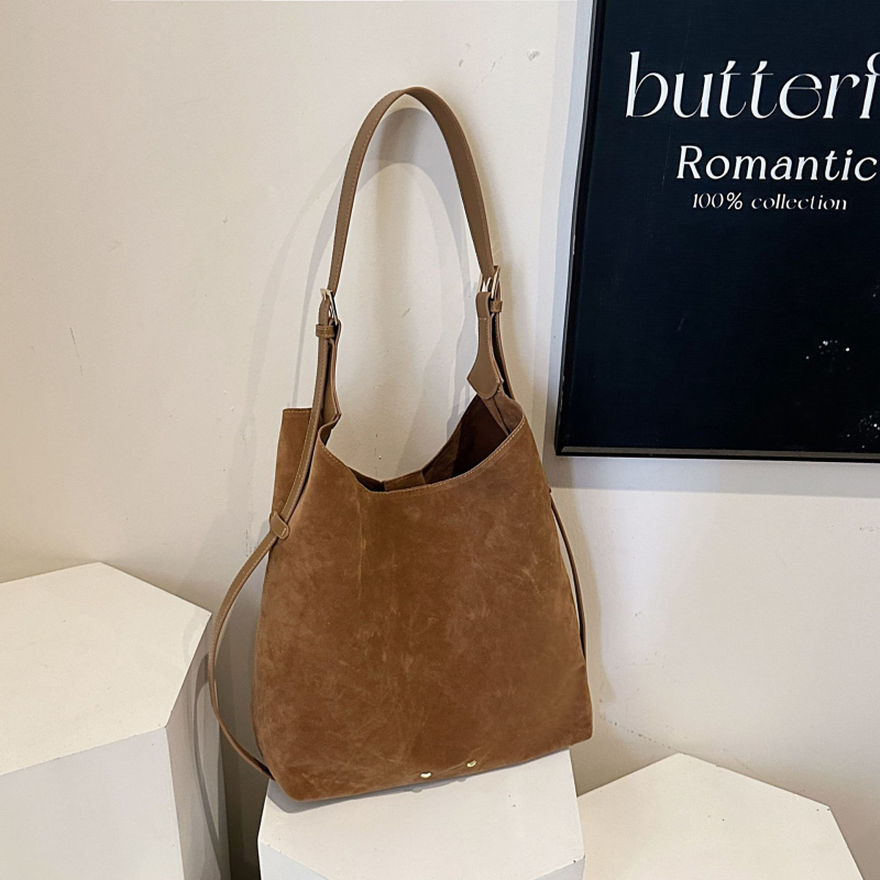 Mat PU bucket torba s velikim kapacitetom, ženska torba za rame ili crossbody