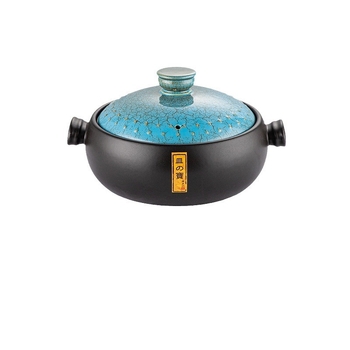 Vas ceramic în formă de tambur, cu capacitate mare, rezistent la temperaturi înalte și fără crăpături, potrivit pentru orez gătit în vas ceramic, terci și supe pe aragaz