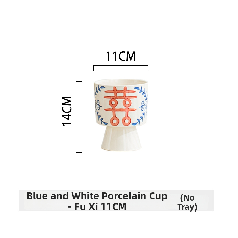 Ghiveci ceramic pentru orhidee, mare, lux rafinat, în stil nou chinezesc
