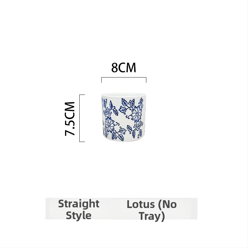 Ghiveci ceramic pentru orhidee, mare, lux rafinat, în stil nou chinezesc