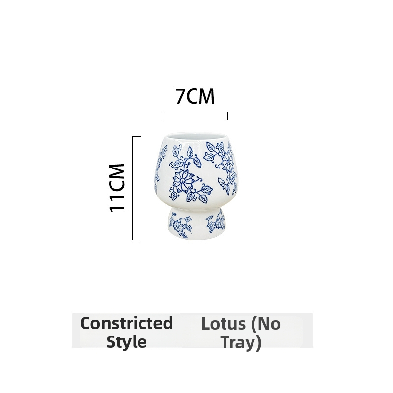 Ghiveci ceramic pentru orhidee, mare, lux rafinat, în stil nou chinezesc