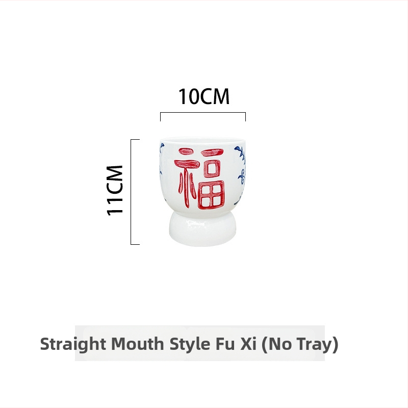 Ghiveci ceramic pentru orhidee, mare, lux rafinat, în stil nou chinezesc