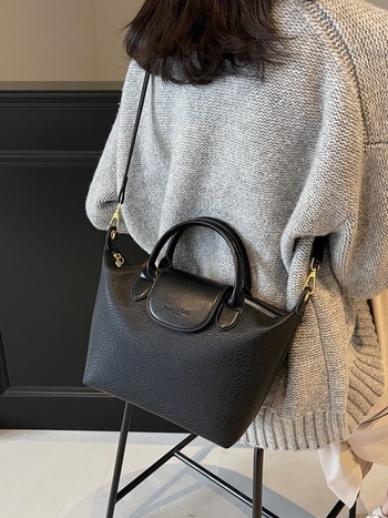 PU mala bucket torba za žene, preko ramena, urbani minimalistički stil, zatvarač