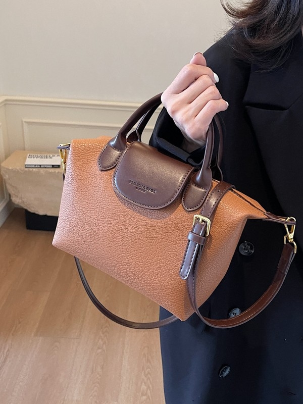 PU mala bucket torba za žene, preko ramena, urbani minimalistički stil, zatvarač