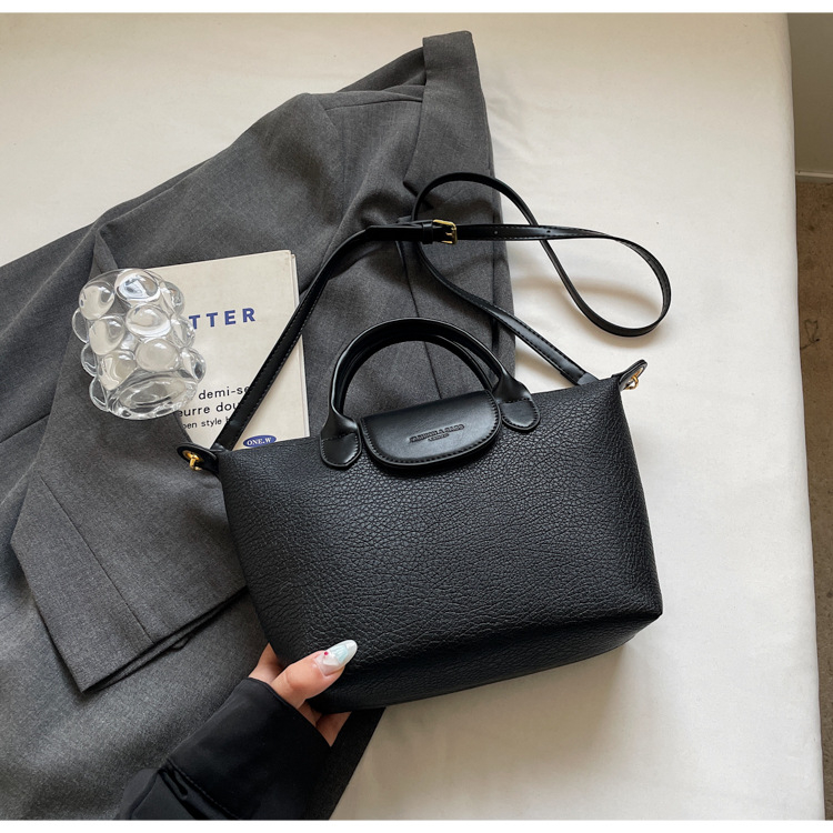 PU mala bucket torba za žene, preko ramena, urbani minimalistički stil, zatvarač