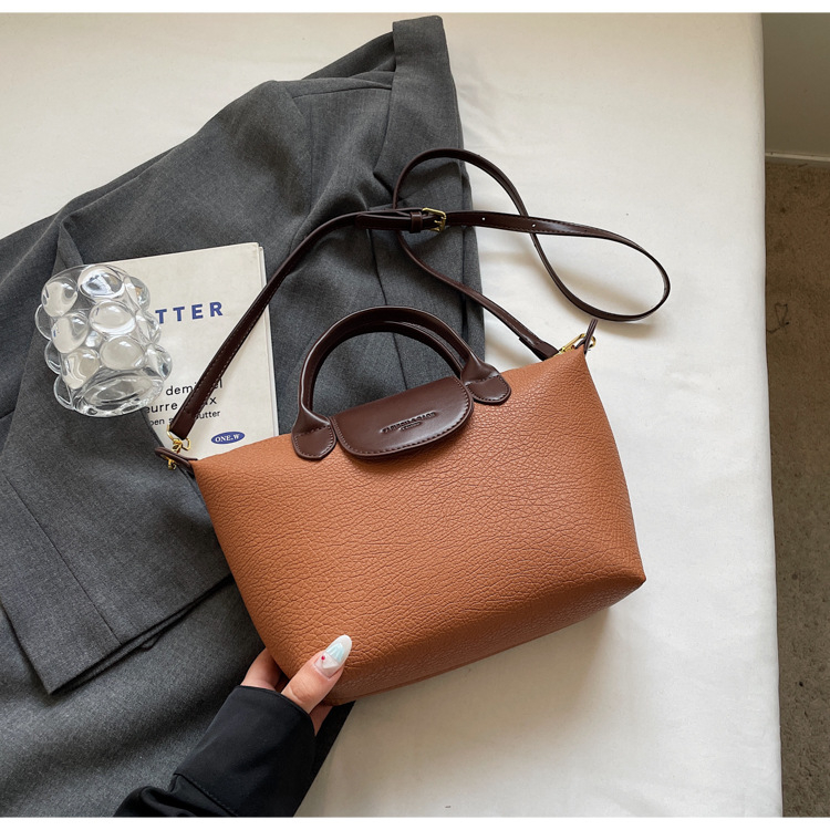PU mala bucket torba za žene, preko ramena, urbani minimalistički stil, zatvarač