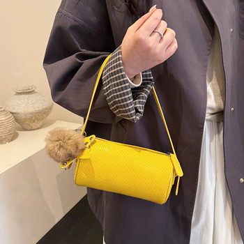 Ženska cilindrična torbica u korejskom stilu, svakodnevna i svestrana, model 2026, vintage modni dodatak za ramena i crossbody.