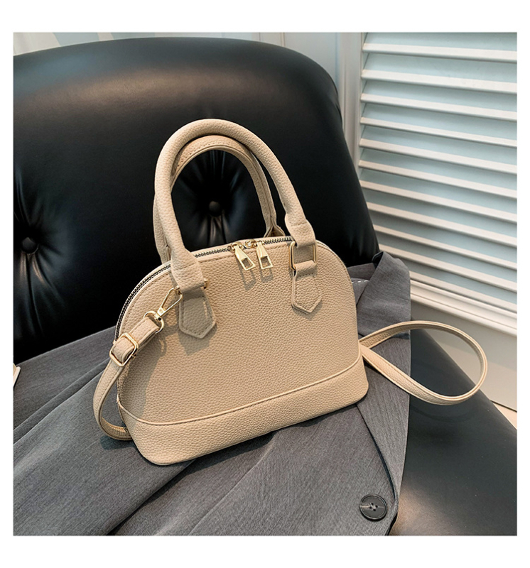 Ženska torba u korejskom stilu s dizajnom školjke, PU koža, za rame ili crossbody, svakodnevna moda