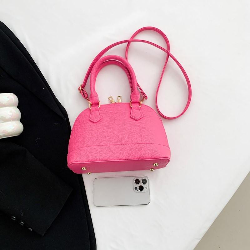 Ženska torba u korejskom stilu s dizajnom školjke, PU koža, za rame ili crossbody, svakodnevna moda