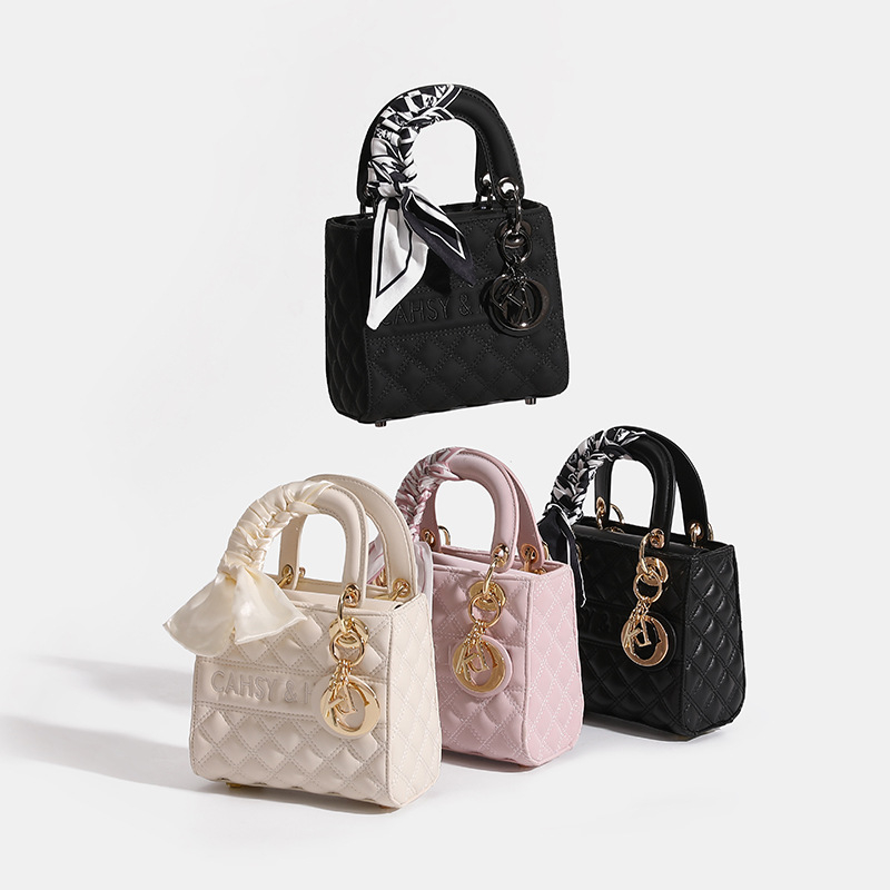 Ženska torba od prave kože s dijamantnim šavom u stilu Diane, 2025 novi model, poklon za rođendan najboljoj prijateljici i djevojici, crossbody torba