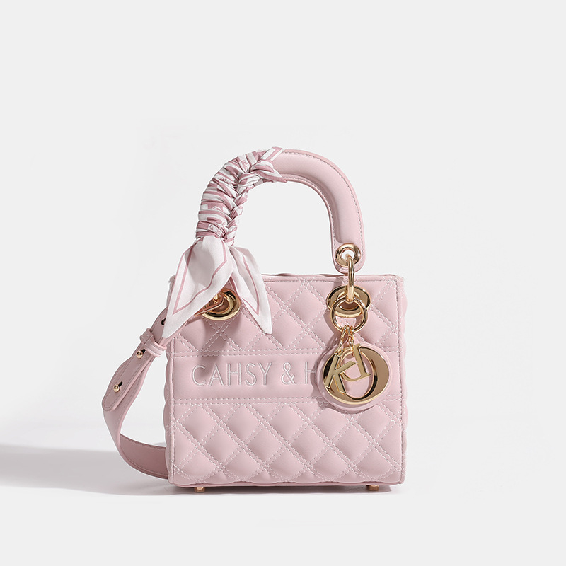 Ženska torba od prave kože s dijamantnim šavom u stilu Diane, 2025 novi model, poklon za rođendan najboljoj prijateljici i djevojici, crossbody torba